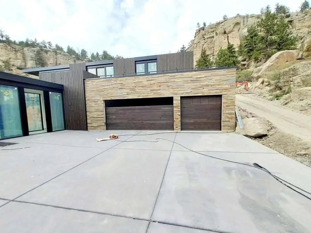 Hillside Garage Exterior