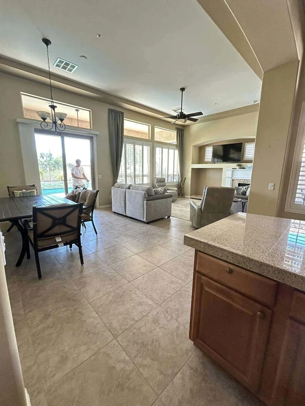 Interiors work — living room