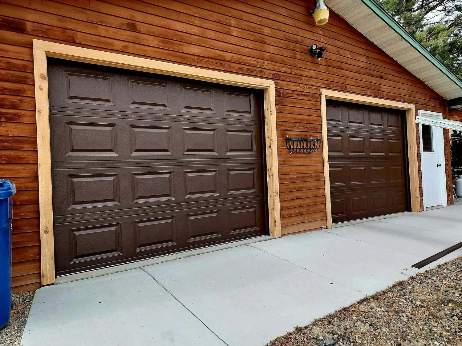 Wood-Sided Garage